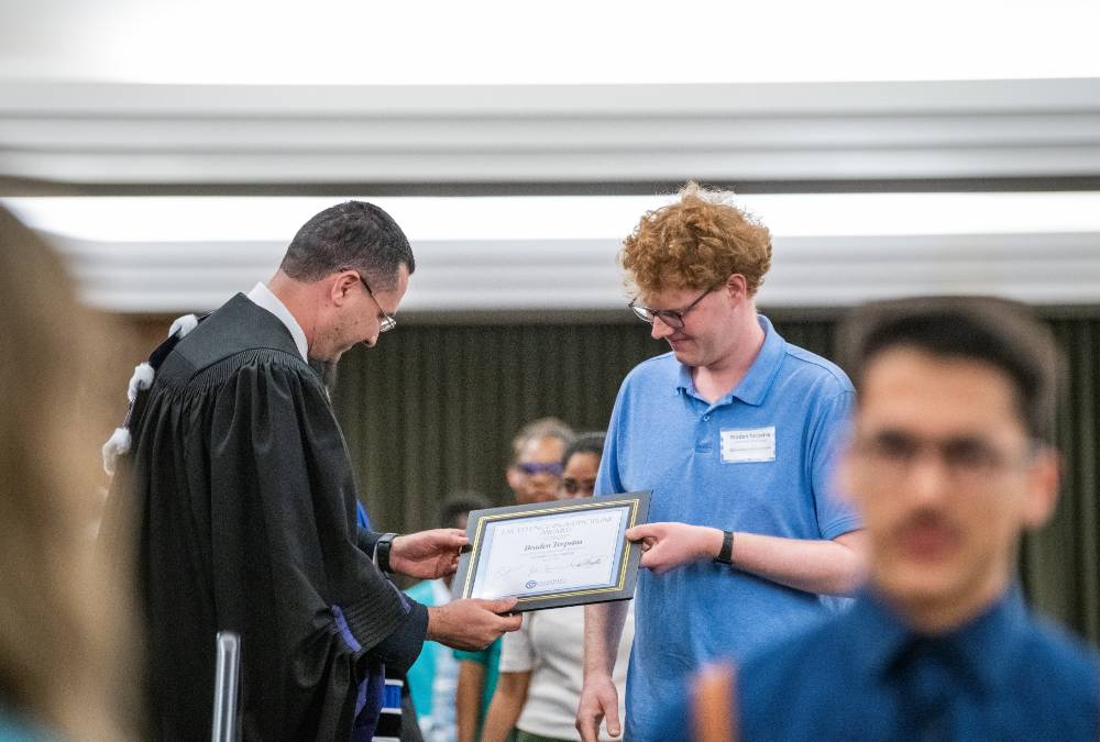 Awardee receiving award 10